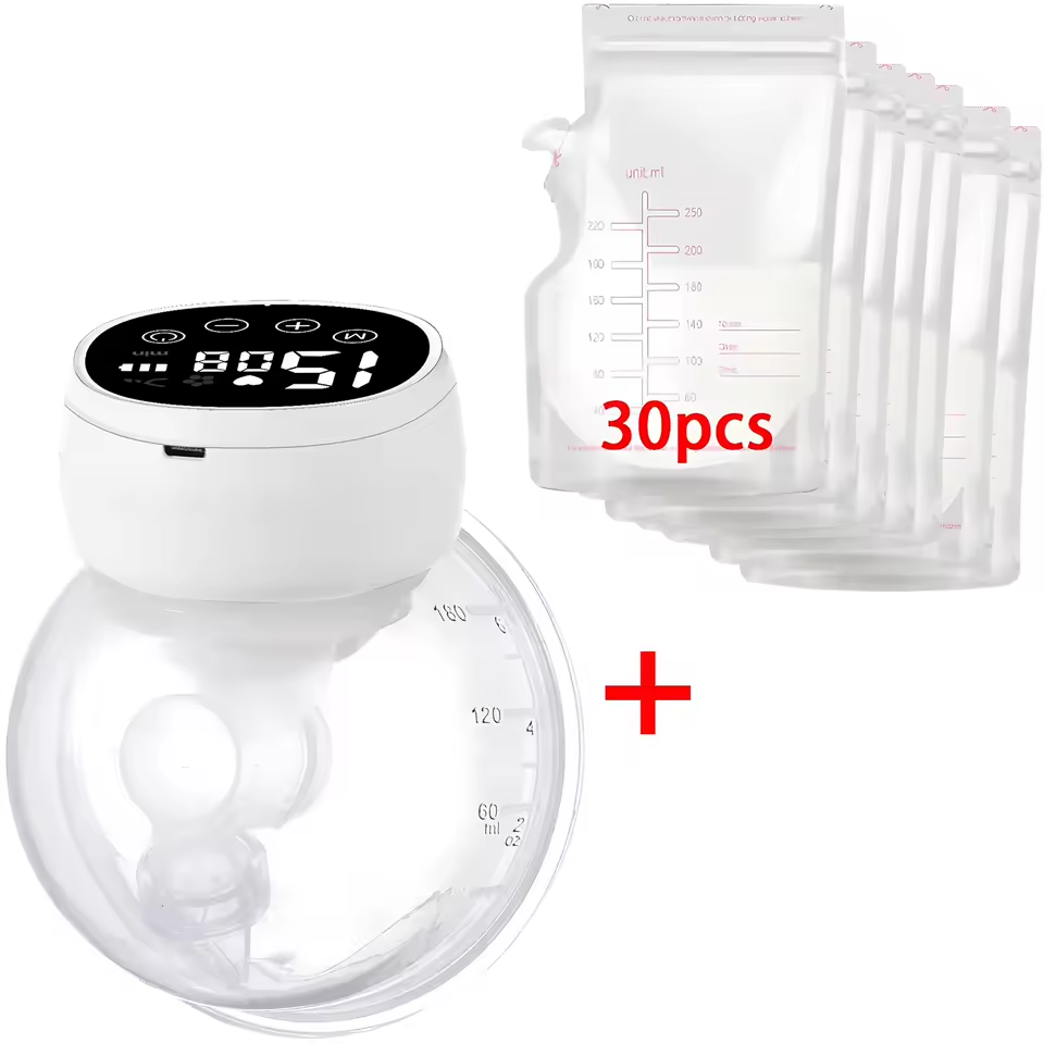 McAdo Wearable Breast Pump Hands Free Electric Portable Wearable Cup Suction Levels Comf Milking Machine Automatic Breast Pump