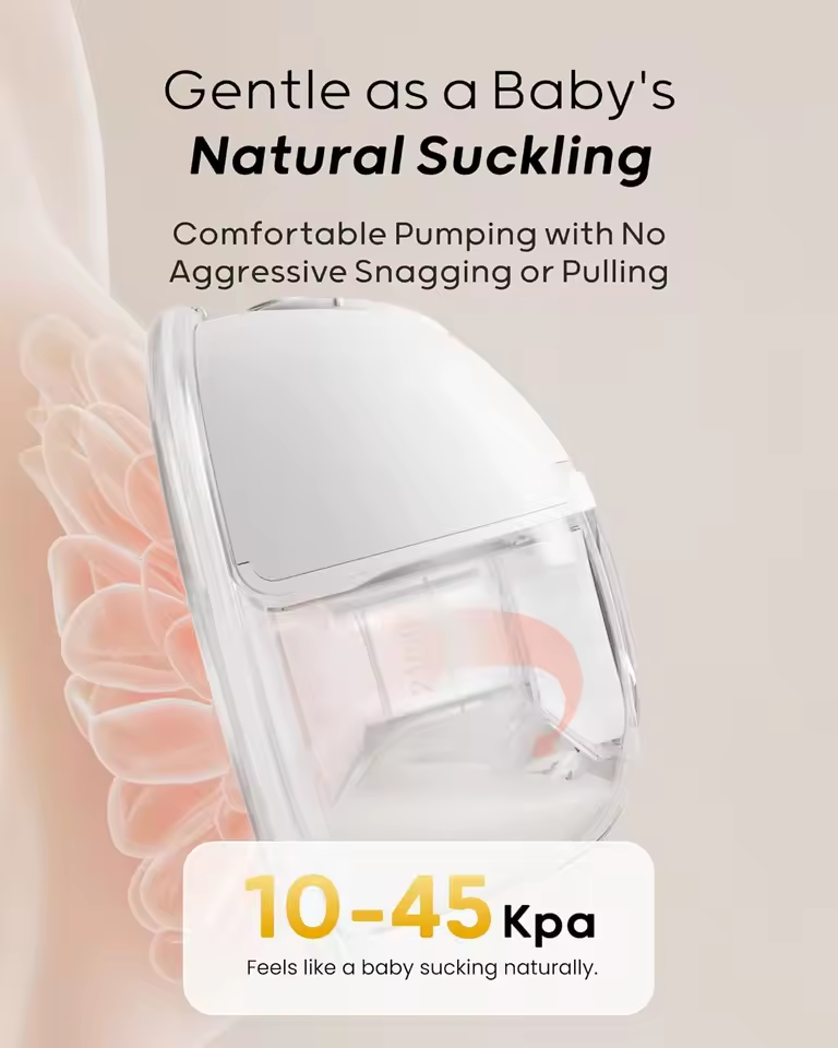 McAdo S32 Wearable Breast Pump - Upgraded Hands-Free Pump with Breast Massage Mode & BPA-Free with Dust-Proof Cover
