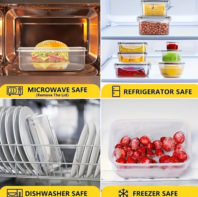 48Pcs BPA-Free Food Storage Set - 24 Airtight Containers & Lids with Labels for Pantry, Travel, Kitchen Organization