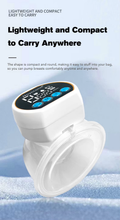 McAdo  Portable Double-sided White Breast Pump Silent Powerful Suction Electric Breast Pump For Baby BPA Free