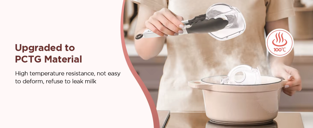 McAdo Hands-Free Breast Pump 3 Modes & 12 Levels Electric Breastpump, Pain-Free, BPA-Free Milk Collector with 17/19/21/24 mm Flange