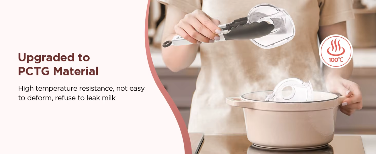 McAdo Hands-Free Breast Pump 3 Modes & 12 Levels Electric Breastpump, Pain-Free, BPA-Free Milk Collector with 17/19/21/24 mm Flange