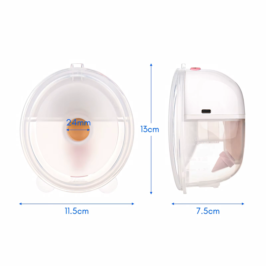 McAdo Wearable Breast Pump Hands Free Electric Portable Wearable Breast Pumps BPA-free Breastfeeding Milk Collector