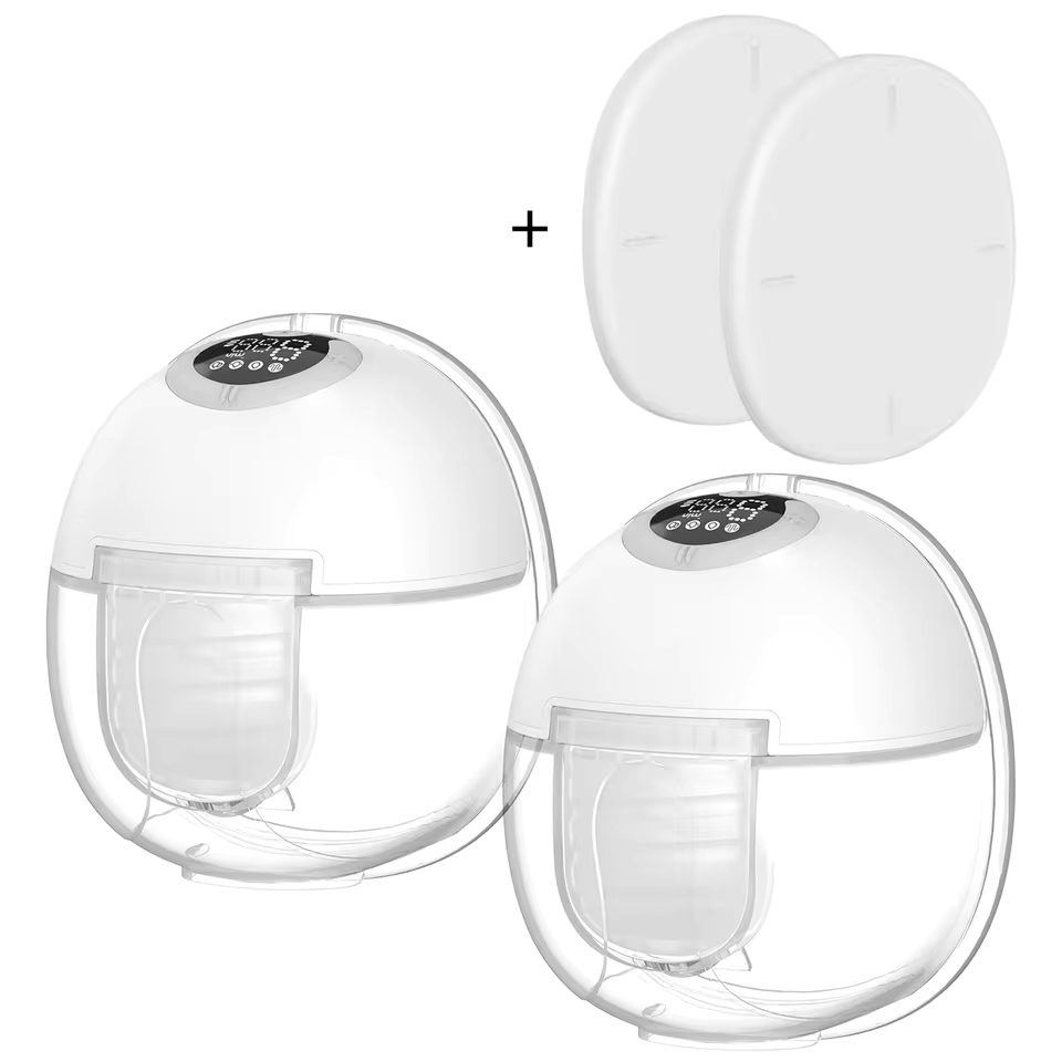 McAdo S32 Wearable Breast Pump - Upgraded Hands-Free Pump with Breast Massage Mode & BPA-Free with Dust-Proof Cover