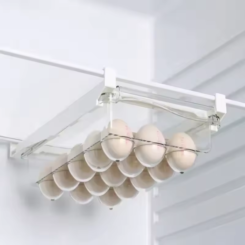 Fridge Organizer Fruit Egg Refrigerator Storage Rack Under-shelf Refrigerator Drawer Box Fresh-keeping Kitchen Organizer