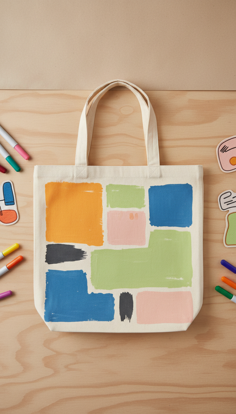 Street-Style Canvas Tote Bag