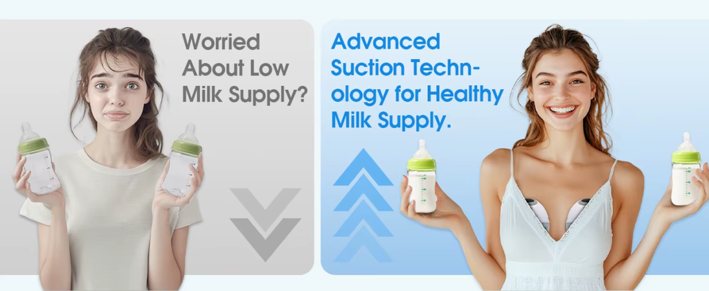 McAdo Wearable Breast Pump Hands Free Electric Portable Wearable Cup Suction Levels Comf Milking Machine Automatic Breast Pump