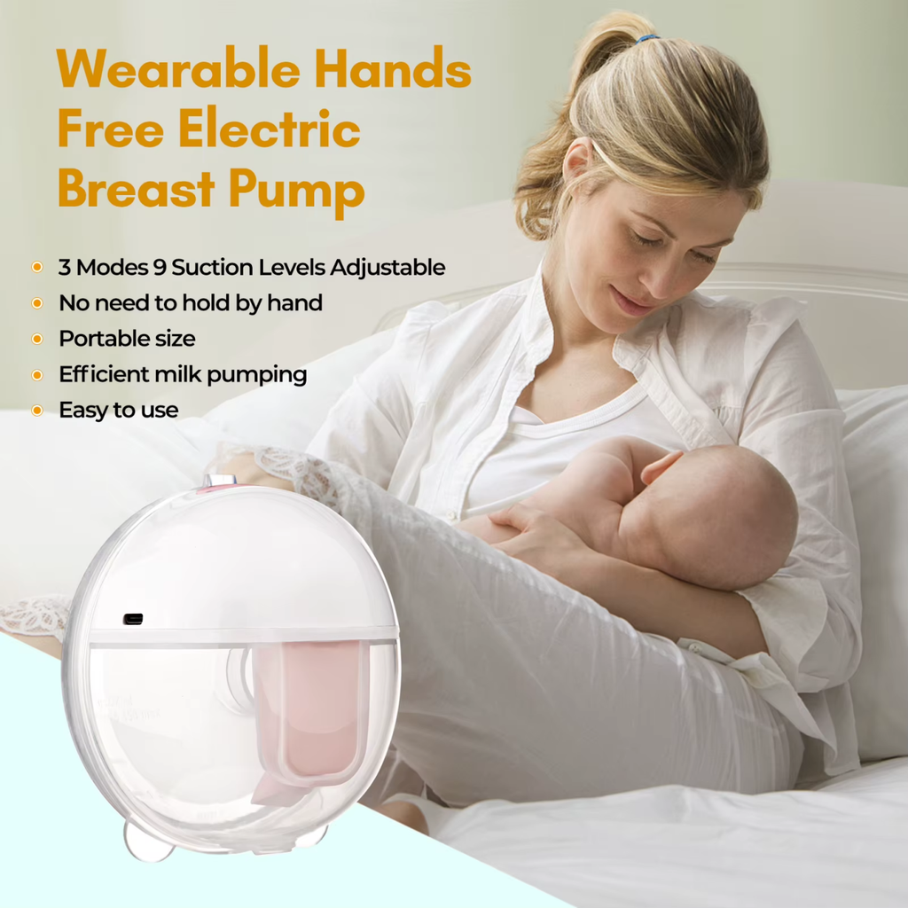 McAdo Wearable Breast Pump Hands Free Electric Portable Wearable Breast Pumps BPA-free Breastfeeding Milk Collector