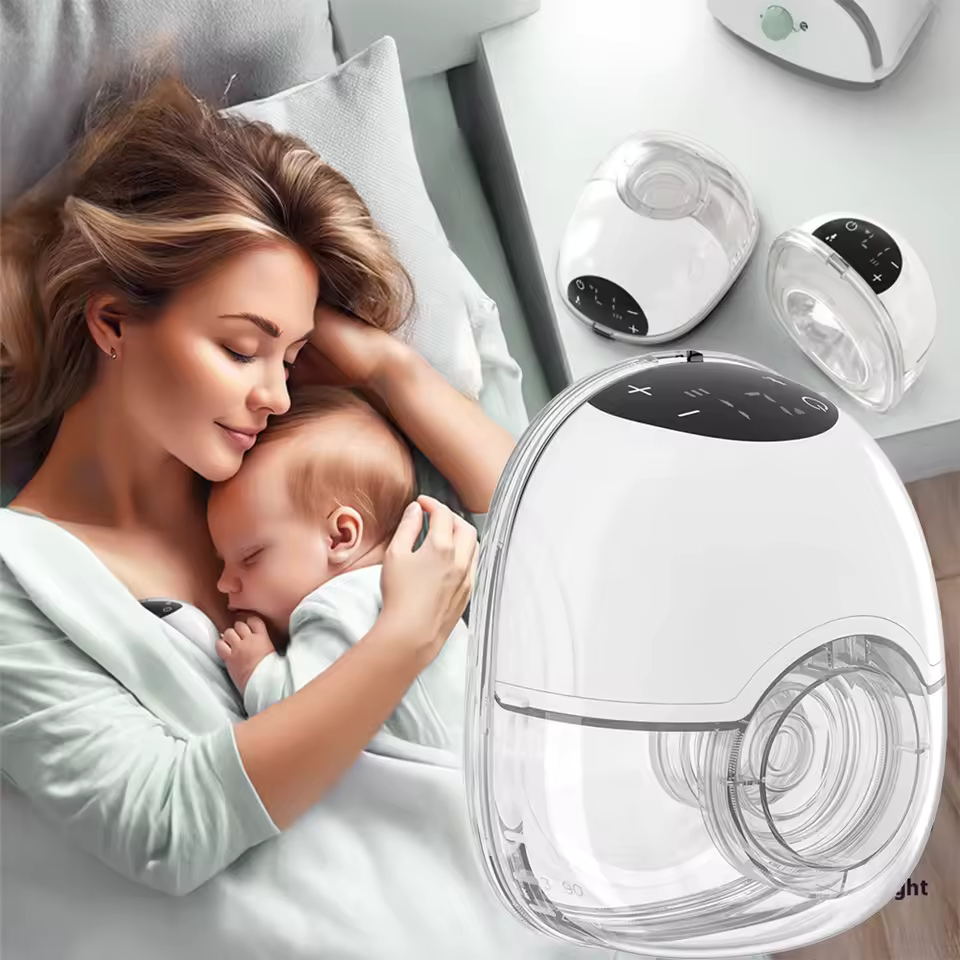 McAdo Wearable Breast Pump 180ML Hands Free Electric Portable Breast Pump BPA-free with LED Display 4 Modes & 12 Levels