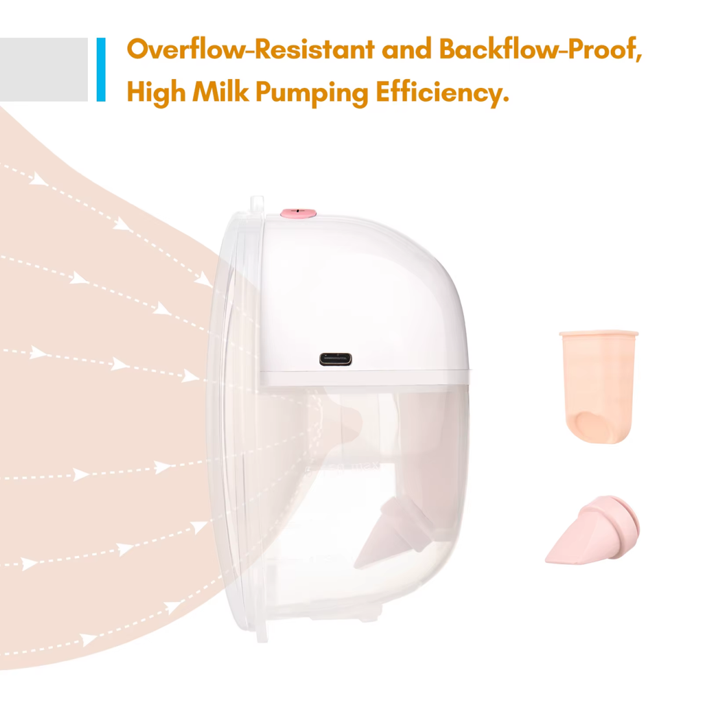 McAdo Wearable Breast Pump Hands Free Electric Portable Wearable Breast Pumps BPA-free Breastfeeding Milk Collector